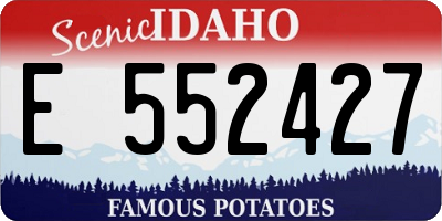 ID license plate E552427