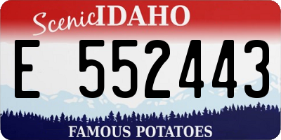 ID license plate E552443
