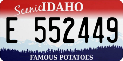 ID license plate E552449