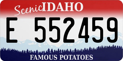 ID license plate E552459