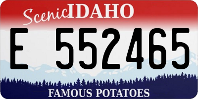 ID license plate E552465