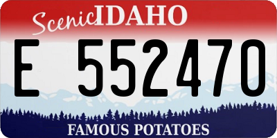 ID license plate E552470