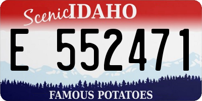 ID license plate E552471