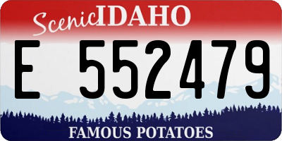 ID license plate E552479