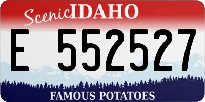 ID license plate E552527