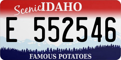 ID license plate E552546