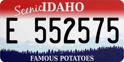 ID license plate E552575