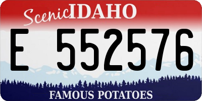 ID license plate E552576
