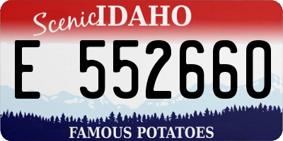 ID license plate E552660