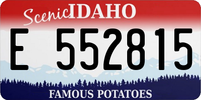 ID license plate E552815
