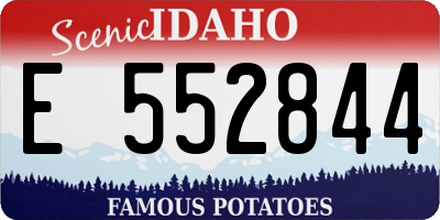 ID license plate E552844
