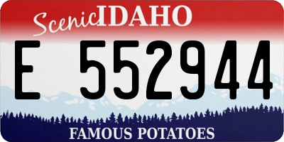 ID license plate E552944