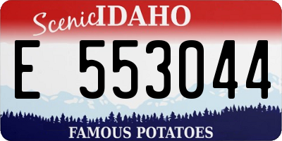 ID license plate E553044