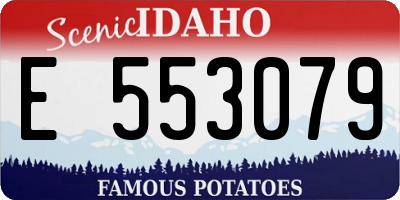 ID license plate E553079