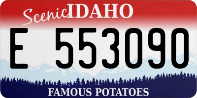 ID license plate E553090