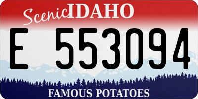 ID license plate E553094