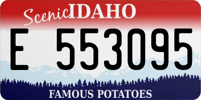 ID license plate E553095