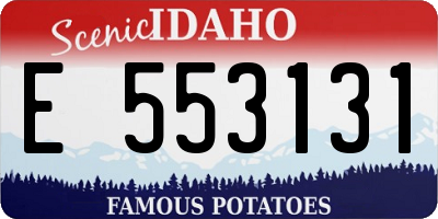 ID license plate E553131