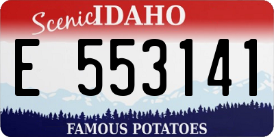 ID license plate E553141