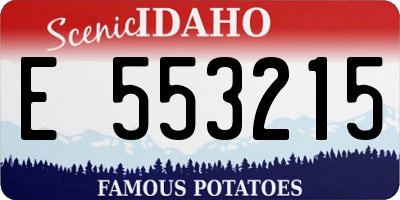 ID license plate E553215