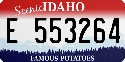 ID license plate E553264