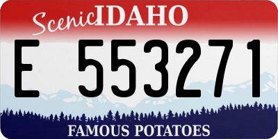 ID license plate E553271