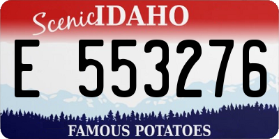 ID license plate E553276