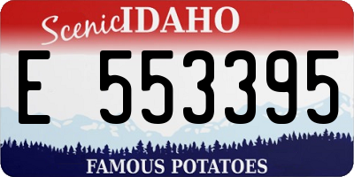 ID license plate E553395