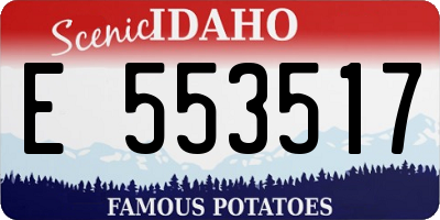ID license plate E553517