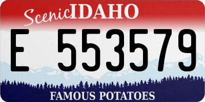 ID license plate E553579