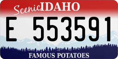 ID license plate E553591