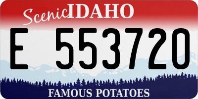 ID license plate E553720