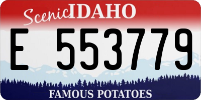 ID license plate E553779