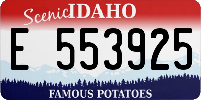 ID license plate E553925