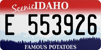 ID license plate E553926