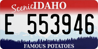 ID license plate E553946