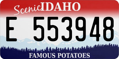 ID license plate E553948