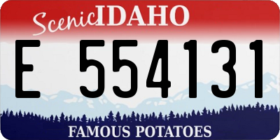 ID license plate E554131