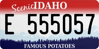ID license plate E555057