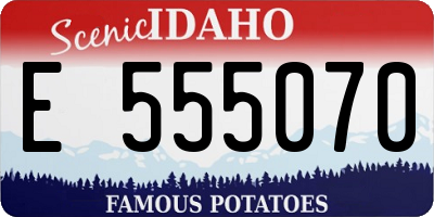 ID license plate E555070