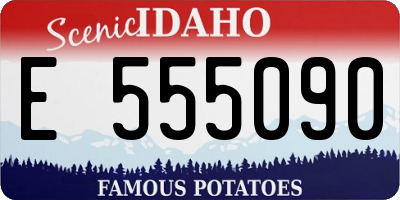 ID license plate E555090