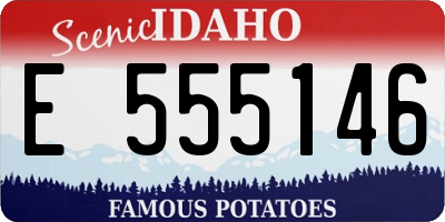 ID license plate E555146