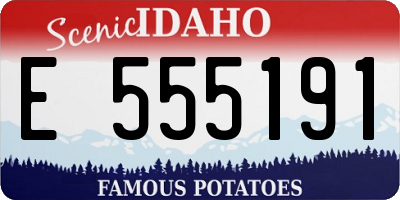ID license plate E555191