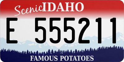 ID license plate E555211