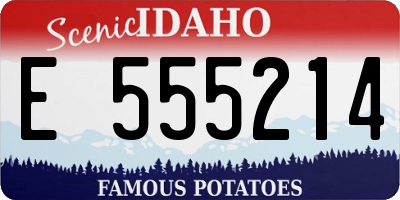 ID license plate E555214