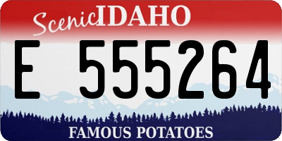 ID license plate E555264