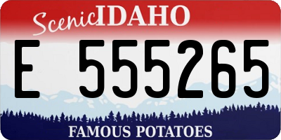 ID license plate E555265