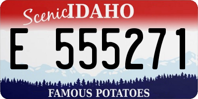 ID license plate E555271