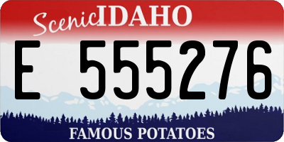 ID license plate E555276