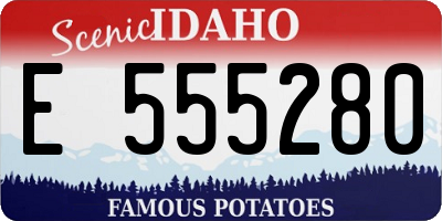 ID license plate E555280